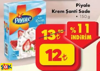 PİYALE KREM ŞANTİ SADE PİYALE KREM ŞANTİ SADE